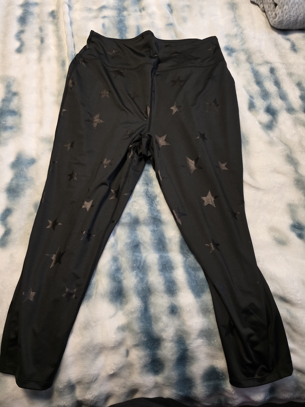Nine West Black Star-Print Kids Leggings